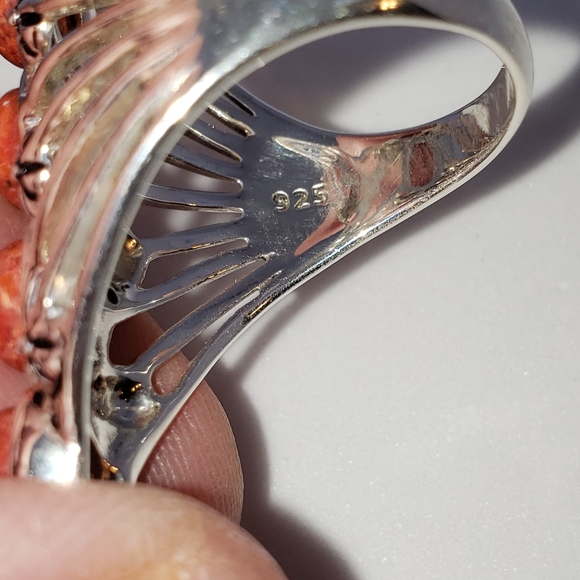 Price Firm Red Coral Ring - Picture 3 of 13